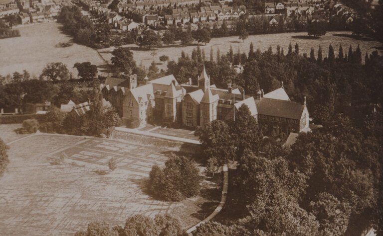 Archive aerial view image of St Margaret's School Bushey from the 1900's