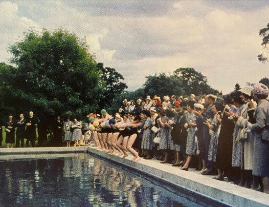 St Margaret's School 1960 Prize Giving made the most of the newly refurbished swimming pool