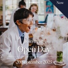 Whether you’re just beginning to explore Early Years (2-5), or looking for a school that will support your child all the way through to Sixth Form, visiting one of our Open Days is the perfect chance to see St Margaret’s in action: 

EYFS Open Day: 19th September
Whole School Open Day: 20th September

Come and experience our inclusive community, meet our teachers, and see how we nurture every child’s journey from their very first steps in learning through to Sixth Form and beyond.

Head to the Visit Us page on our website (link in bio) to register — limited spaces available!
.
.
.
#StMargaretsSchool #StMargaretsOpenDay #StMargaretsHertfordshire #StMargaretsBushey #busheylife #busheymums #independentschool #schoollife #education #boardingschool #watford #stanmore #radlett #harrow #watfordmums #watfordlife #pinnermums #pinnerparents #preplife #prepschool #rickmansworthmums #stanmoremums
